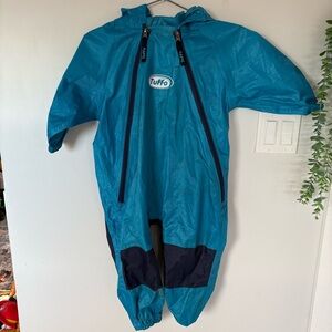 Tuffo Kids Waterproof Rain Suit - Blue and Navy Size 3T Boy/Girl